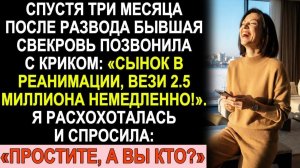 Истории_из_жизни_Через_3_месяца_после_развода_звонок_свекрови_Аудио_рассказыЖизненные_истории