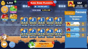 Angry Birds Friends. Sling Dunk Playoffs (25.05.2026). Все уровни 3 звезды. Прохождение от SAFa.