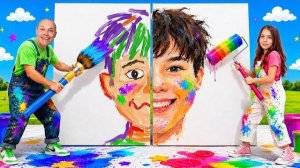 МИСС КЕЙТИ И МИСТЕР МАКС | Рисуем гигансткие портреты