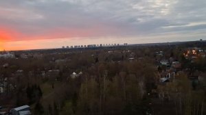 Санкт-Петербург. Закат над Лахтой. Глаз не оторвать, очень красиво.