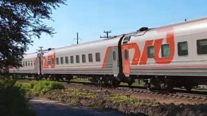 Тепловоз тэп70 с рейсом Белгород Новосибирск