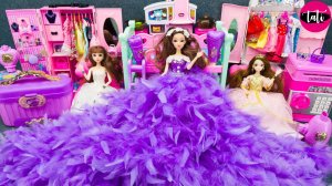 Играем в игрушки из мультика принцесса кукла Барби. Мультфильм для детей. ASMR АСМР