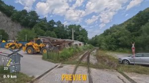 🚄 4К СмартТВ ➤ 🌄 Голубовец - Вараждин, железная дорога L201, Хорватия - вид машиниста поезда! 🌄