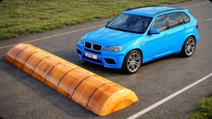 Автомобили против деревянных лежачих полицейских #7 в BeamNG Drive!