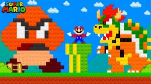 ЧТО БУДЕТ ЕСЛИ ВСЁ К ЧЕМУ ПРИКОСНЁТСЯ МАРИО СТАНЕТ LEGO?