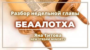 Разбор недельной главы БЕААЛОТХА Яна Титова NSM числа 8-12