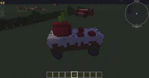 я создал машину тортик с модом Create Aeronautics