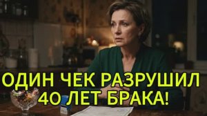 СОРОК ЛЕТ ЛЖИ! Нашел в вещах жены ОДИН ЧЕК и в ту же ночь УШЕЛ НАВСЕГДА!