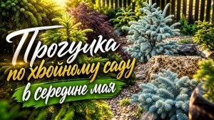 Прогулка по хвойному саду в середине мая.