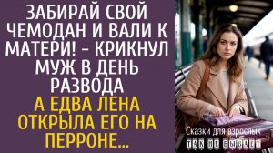 Истории из жизни: Забирай свой чемодан и вали к матери! - крикнул муж в день развода… А едва открыв…
