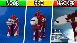 LEGO A-38 (ФОРМА 1) - Зараженный Самолет!  Noob, Pro, HACKER! (Воздушный монстр)