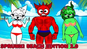 Incredibox Sprunki New Human – Пляжный Эпизод: Апгрейд Для Летней Вечеринки! 🏖️🔥