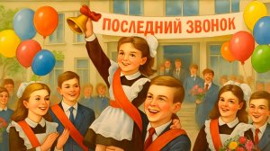 Последний школьный звонок! Красивая музыкальная открытка.