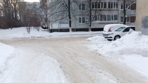 Как чистили снег в марте в Ульяновске 2026