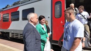 На ж/д вокзале встретили 6-миллионного пассажира «Орланов»