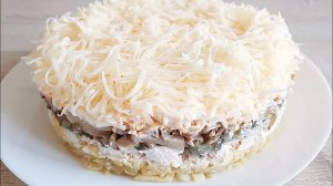 УЛЕТНЫЙ салат с курицей! ПАЛЬЧИКИ ОБЛИЖЕШЬ! Слоёный салат с КУРИЦЕЙ! Номер 1 на праздничном столе.