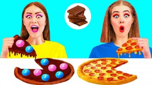 Укрась Пиццу Челлендж # Забавные Лайфхаки с Едой