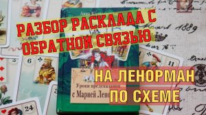 🔥 РАСШИРЕННЫЙ РАСКЛАД НА СИТУАЦИЮ✍️ РАСКЛАД С ОБРАТНОЙ СВЯЗЬЮ НА МУЖЧИНУ😍 ЛЕНОРМАН ⚡