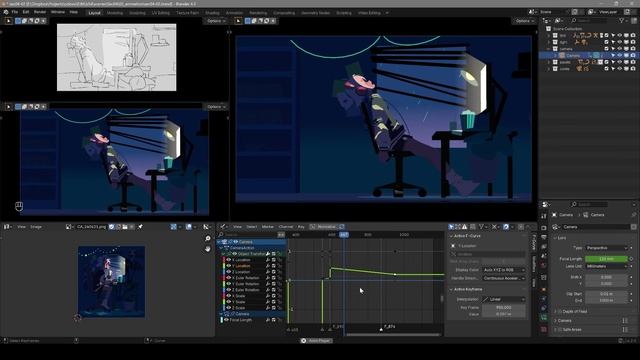 Coloso - A to Z of NPR Animation in Blender 28-6. Animation Practice - 3D Layout смотреть онлайн