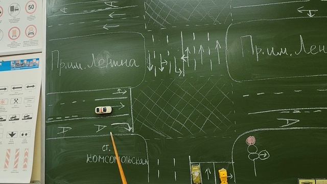Как правильно проехать перекресток на пересечении Комсомольской и пр. Ленина. Разбираем подробно