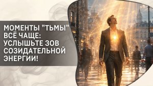 Моменты «тьмы» всё чаще: услышьте зов созидательной энергии!