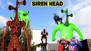 📢 СИРЕНОГОЛОВЫЙ 📢 - против СУПЕРГЕРОЕВ. Кто круче? SIREN HEAD или SUPERHEROES.