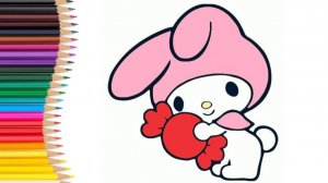 МАЙ МЕЛОДИ Как нарисовать Май Мелоди из Хэллоу Китти Рисуем MY MELODY Hello Kitty
