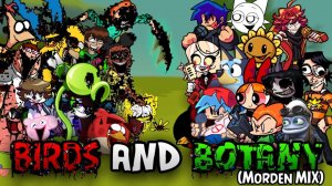 Fnf Birds And Botany (Modern Mix) But Every Turn A Different Cover Is Used (Fnf Pvz, Red Glitch)