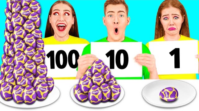 100 Слоев Еды Челлендж | Смешные Кулинарные Трюки