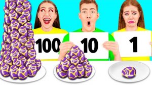 100 Слоев Еды Челлендж | Смешные Кулинарные Трюки
