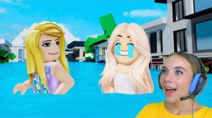 НАС ЗАТОПИЛО В БРУКХЕЙВЕН в ROBLOX! С АЛЁНОЙ