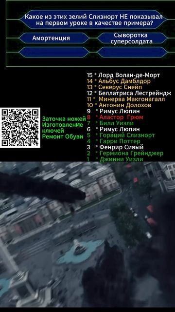 Кто ты в "Гарри Поттер и Принц-полукровка"  вопрос № 8