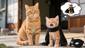Мама-кошка превращает мечту котенка Джинджер о Бэтмене в реальность 🐾🦇