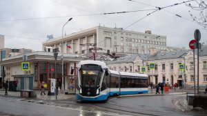 Первая поездка на трамвае 71-931М «Витязь-М» с бортовым номером 31390 по маршруту «А» - 30.11.2025