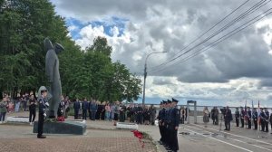 Памяти Соловецких Юнг,  возложение цветов