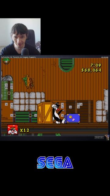 Sylvester & Tweety in Cagey Capers: Пса затёрло ツ