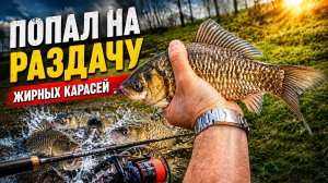 ПОПАЛ НА РАЗДАЧУ ЖИРНЫХ КАРАСЕЙ - Мормышинг весной