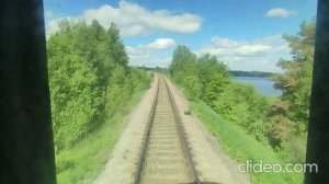 Калязинские мосты. Виды из поезда.