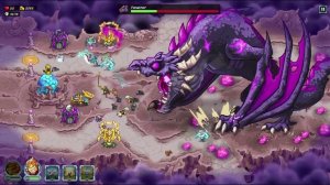 Kingdom Rush 5 Alliance [Безумец] → 40.Корона Облачного Царства - 1.Грозовой Колосс 2.Длиннолучники