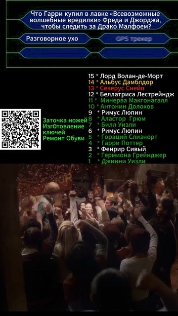 Кто ты в "Гарри Поттер и Принц-полукровка"  вопрос № 13