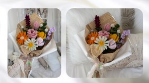 БУКЕТ ЦВЕТОВ ИЗ СИНЕЛЬНОЙ ПРОВОЛОКИ