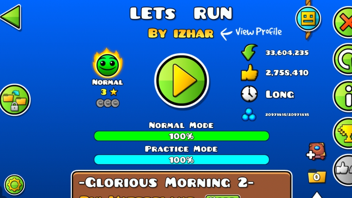 Прохожу уровень LETs RUN на 100%🤫🤑😯 смотреть онлайн