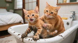 😹 Непослушный котенок Джинджер всегда испытывает терпение мамы-кошки 🙀🐾