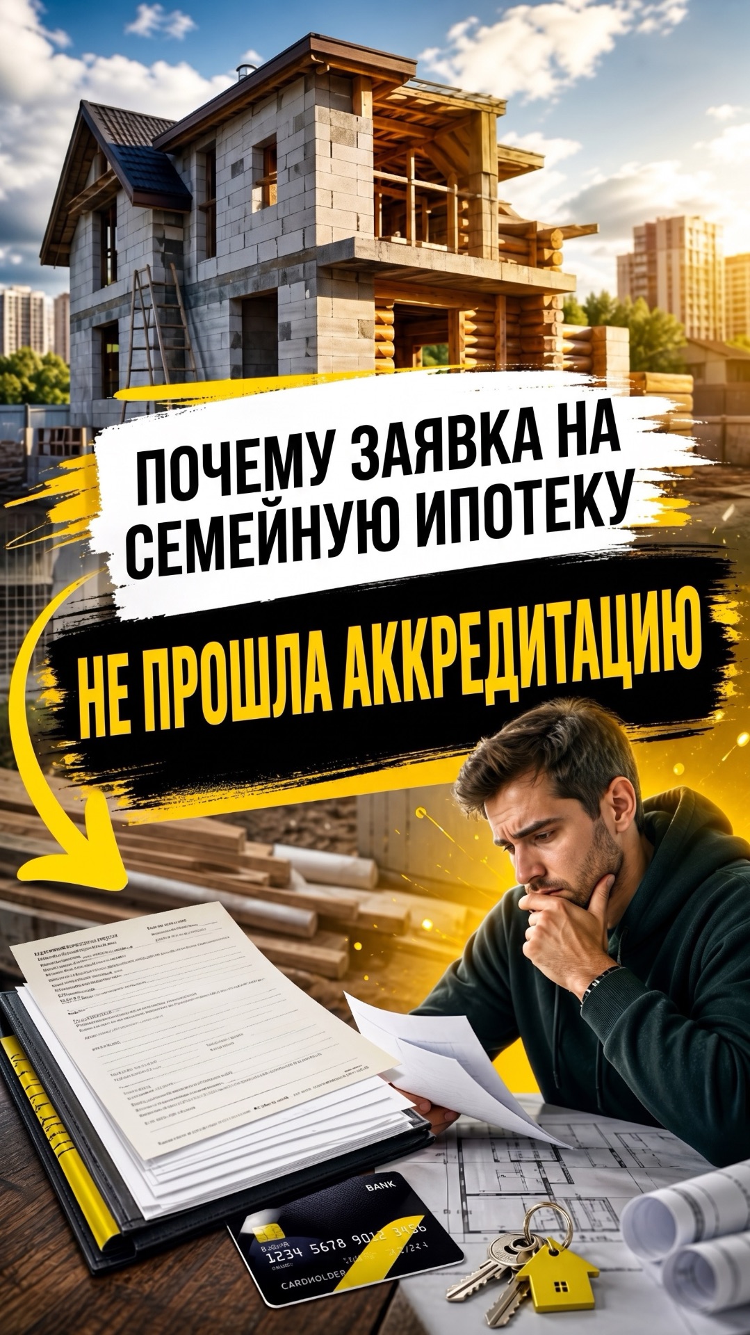 Почему заявка на семейную ипотеку не прошла аккредитацию?