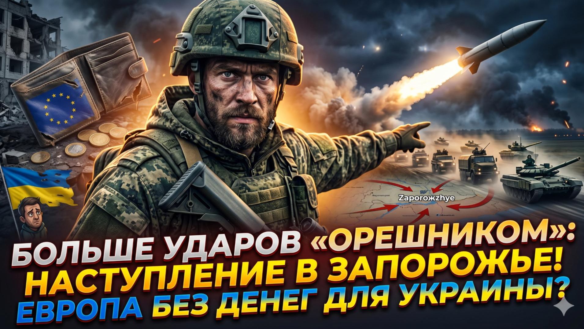 💥Меркурис | Новые удары «Орешником», штурм Запорожья, деньги для Украины у Европы кончились
