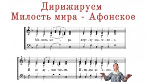 ДИРИЖИРУЕМ МИЛОСТЬ МИРА - Афонское