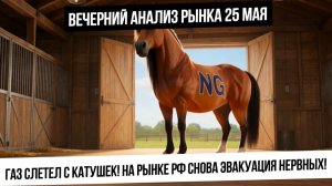 Вечерний анализ рынка 25 мая. Рынок РФ развалился в прямом эфире! Мощный рывок в газе вверх!