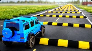 Автомобили против странных лежачих полицейских в BeamNG Drive!
