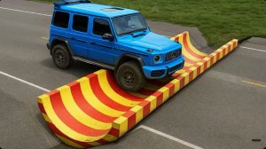 Автомобили против деревянных лежачих полицейских #2 в BeamNG Drive!