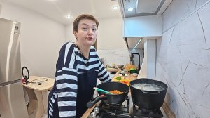 Из ПОСЛЕДНИХ СИЛ сварила быстрый ПП суп на обед! ОБСУДИЛИ как всё было... Вован сдался и СБЕЖАЛ Влог